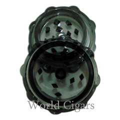 Triturador de Fumo Acrílico Pequeno - Preto