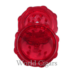 Triturador de Fumo Acrílico Pequeno - Vermelho