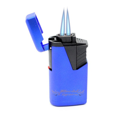 Isqueiro Ma�arico 2 Chamas Zengaz ZL-9 - Azul