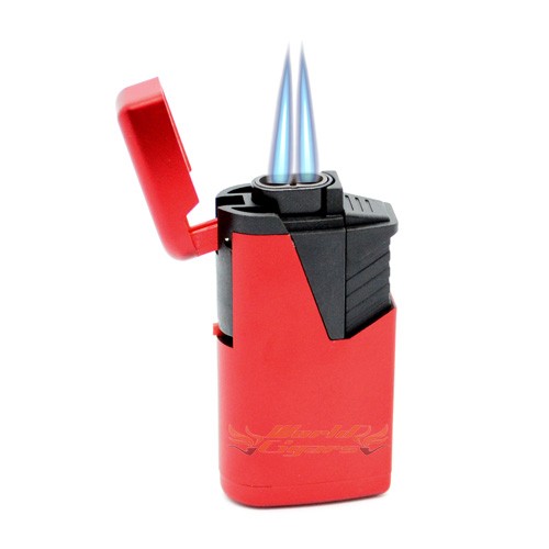 Isqueiro Ma�arico 2 Chamas Zengaz ZL-9 - Vermelho