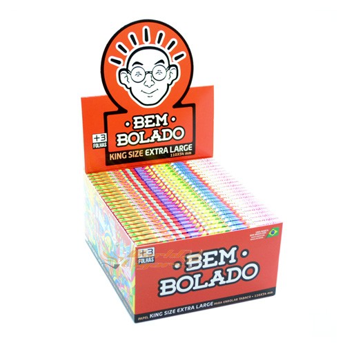 Papel P/Cigarro Bem Bolado Pop King Size Extra-Large Cx C/50