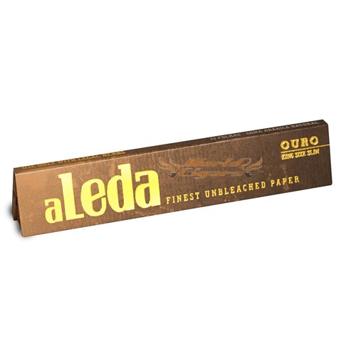 Papel P/Cigarro Aleda King Size Slim Ouro - Unidade