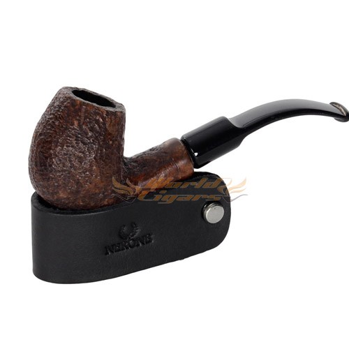 Apoio Descanso p/ Cachimbo Nerone Couro - Preto