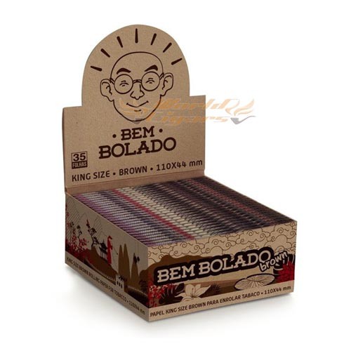 Papel P/Cigarro Bem Bolado Brown King Size Large Cx C/50