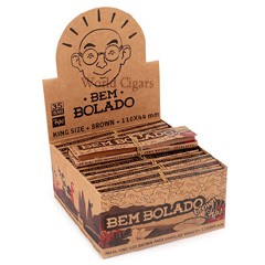 Papel P/Cigarro Bem Bolado Brown King Size + Tips Cx C/24