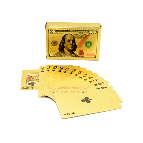 Baralho 100 D�lares - Dourado