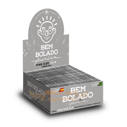 Papel P/Cigarro Bem Bolado Premium Slim King Size Cx C/50