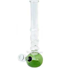 Bong de Vidro Reto Pequeno 15cm - Verde
