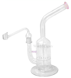 Bong Oil de Vidro Curvo Bowl Remov�vel - Rosa