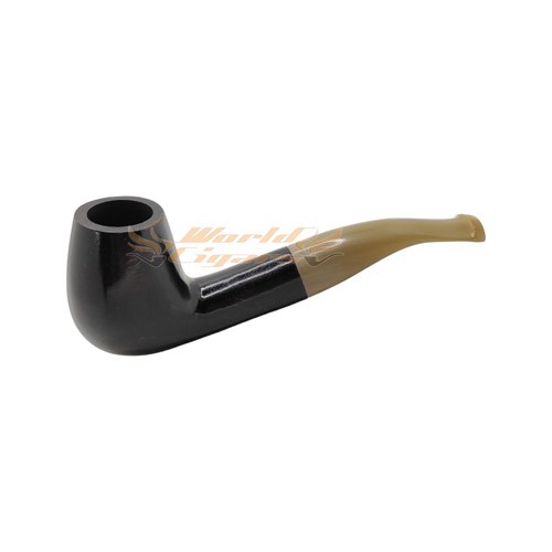 Cachimbo Elite Luxo Curvo - Escuro Piteira Clara