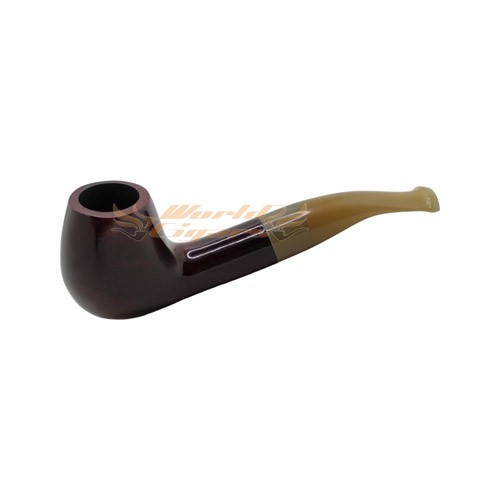 Cachimbo Elite Luxo Curvo - Escuro Piteira Clara