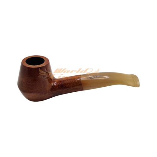 Cachimbo Elite IV Curvo - Marrom Piteira Clara