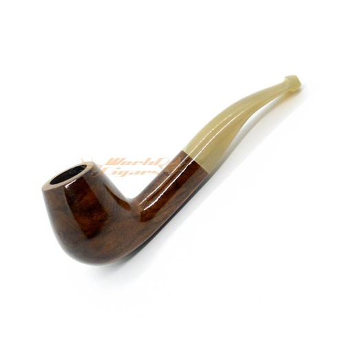 Cachimbo Elite Premium 9mm Curvo - Claro Piteira Claro