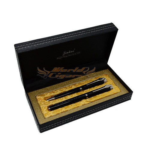 Canetas Jinhao Roller - Preta e Prata
