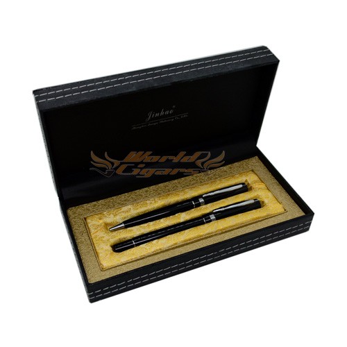 Canetas Jinhao Roller - Preta e Prata