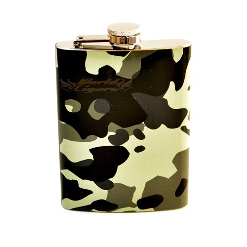 Porta Whisky Metal 8 OZ Camuflado