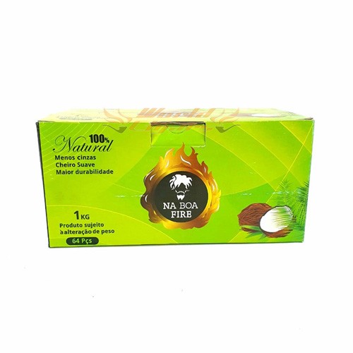 Carvão de Coco Para Narguilé Na Boa Fire 1Kg