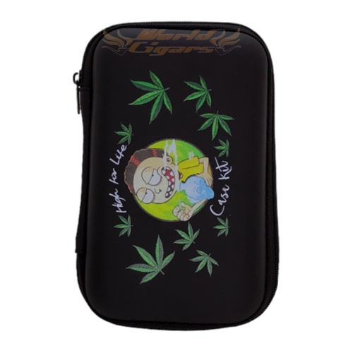 Case Porta Seda Grande Preto - Rick and Morty