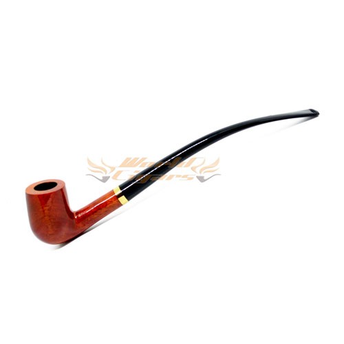 Cachimbo BB Churchwarden Vermelho Anel Dourado 30 cm