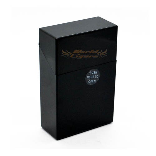Cigarreira Automática em Plástico - Preto Metálico