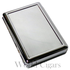 Cigarreira em Metal Slim - Cromada