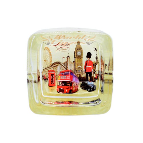 Cinzeiro de Vidro Quadrado - England - Modelo 03
