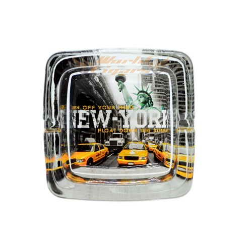 Cinzeiro de Vidro Quadrado - New York - Modelo 14