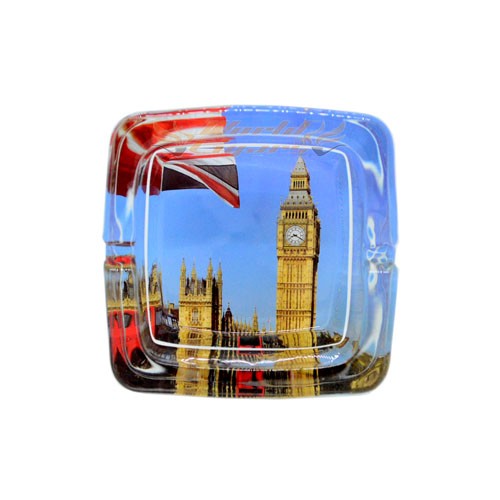Cinzeiro de Vidro Quadrado - England - Modelo 07