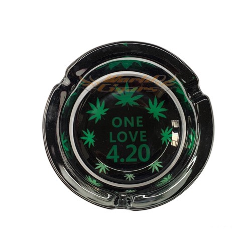 Cinzeiro de Vidro M�dio Redondo - Modelo 02