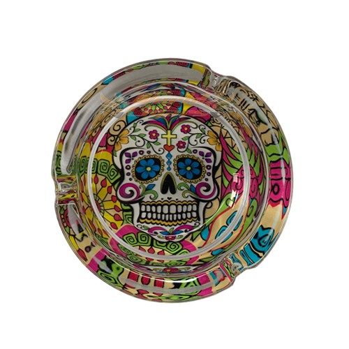 Cinzeiro de Vidro M�dio Redondo - Modelo 04