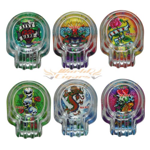 Cinzeiro de Vidro Caveira - Variados