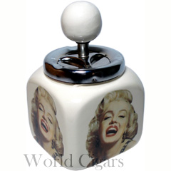 Cinzeiro Marilyn Monroe em Porcelana Com Tampa Mod: 03