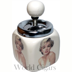 Cinzeiro Marilyn Monroe em Porcelana Com Tampa Mod: 04