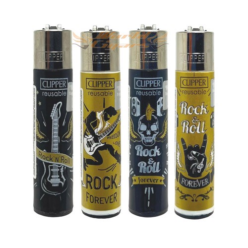 Isqueiro Clipper Grande Collection - Rock Roll Dark Heaven