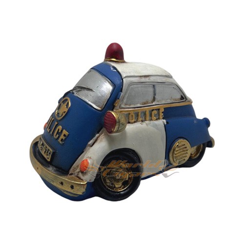 Cofrinho Mini Carro de Policia - Azul