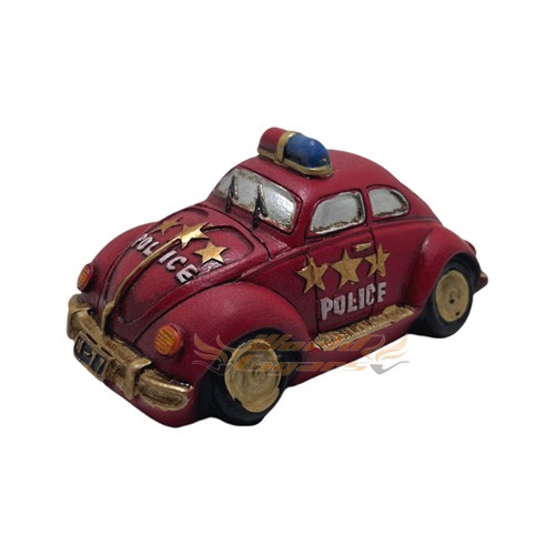 Cofrinho Fusca de Policia Pequeno - Vermelho