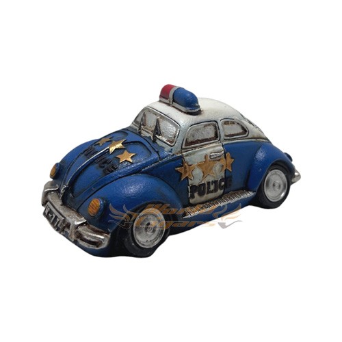 Cofrinho Fusca de Policia Pequeno - Azul