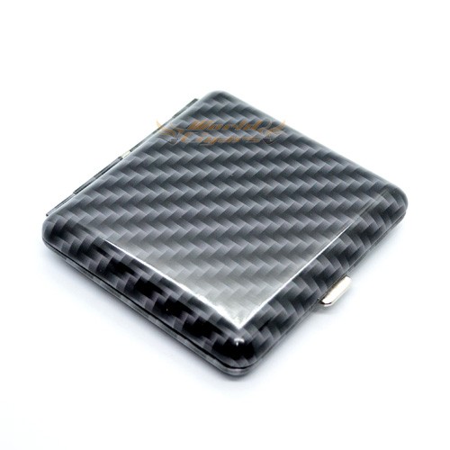 Cigarreira em Metal P/20 Cigarros Carbon - Modelo 01