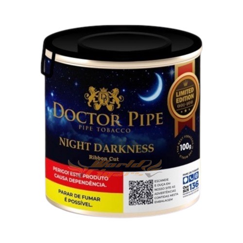 P/Cachimbo Doctor Pipe Ed. Limitada Night Darkness Lata 100g