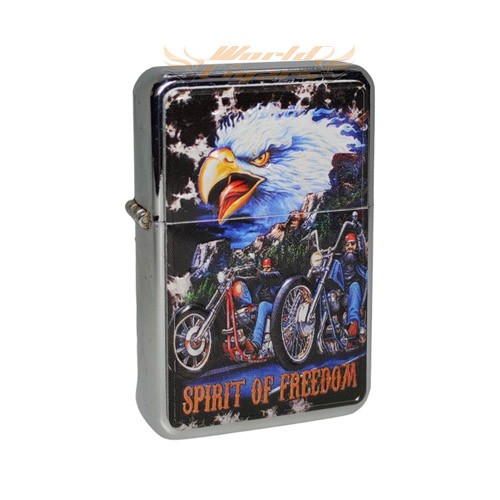 Isqueiro a Fluido Earth - Moto e Aguia 1