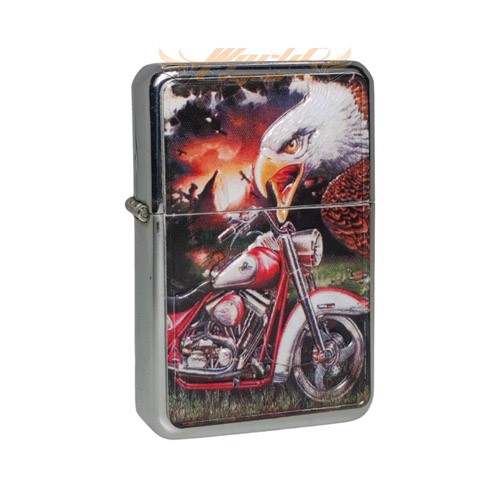 Isqueiro a Fluido Earth - Moto e Aguia 2