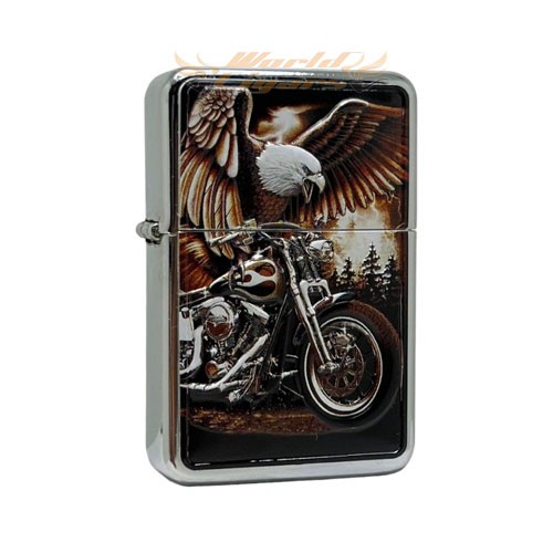 Isqueiro a Fluido Earth - Moto e Aguia 3