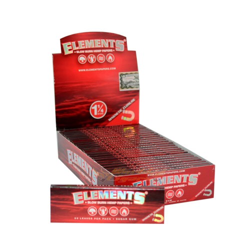 Papel P/ Cigarro Elements Red 1¼ Caixa C/25