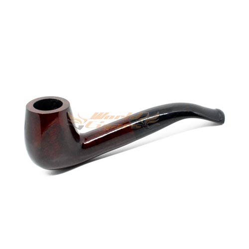 Cachimbo Elite Premium 9mm Curvo - Marrom Piteira Escura