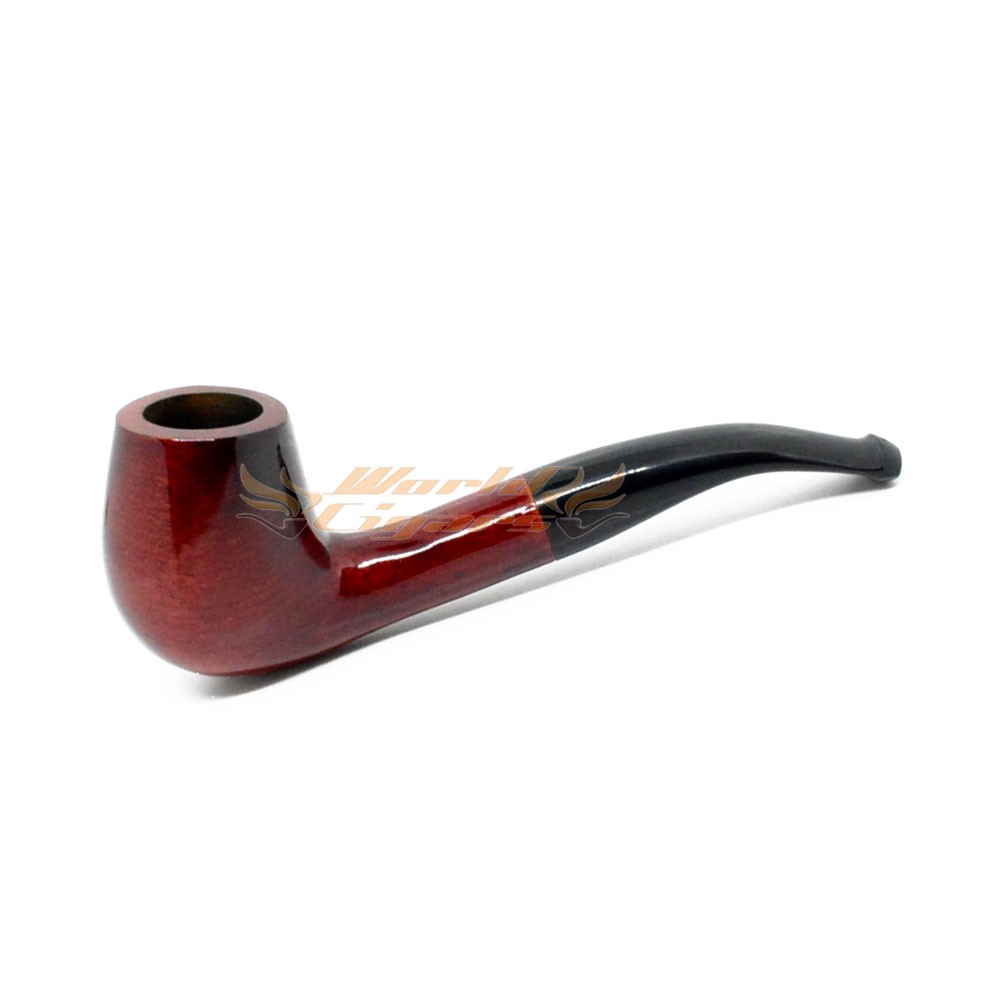 Cachimbo Elite Premium 9mm Curvo - Vermelho Piteira Escura
