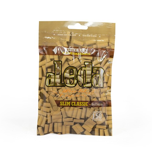 Filtro P/Cigarro Aleda Slim Biodegrad�vel 6mm C/150 (Marrom)