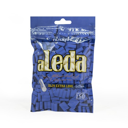Filtro P/Cigarro Aleda Slim Extra-Long 6mm C/150 (Azul)