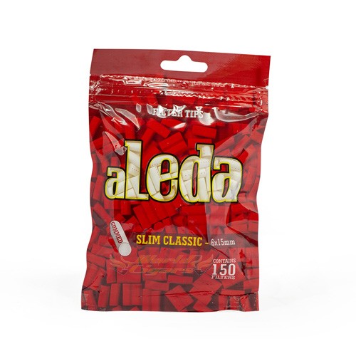 Filtro P/Cigarro Aleda Slim 6mm C/150 (Vermelho)