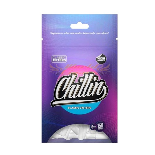 Filtro P/Cigarro Chillin Classic Slim 6mm C/150