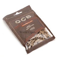 Filtro P/Cigarro OCB  Unbleached Slim 6mm C/150